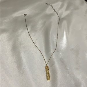 Gold, crystal necklace